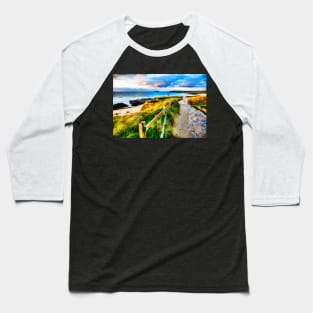 Path To The Sea, Gwithian, Cornwall Baseball T-Shirt